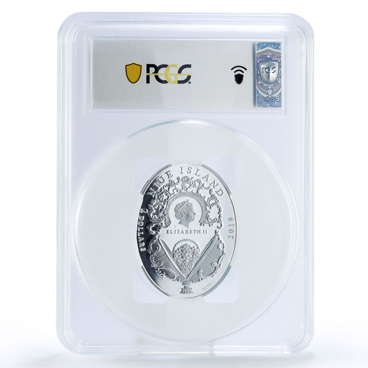 ニウエ 2ドル インペリアル ファベルジェ ダイヤモンド トレリス