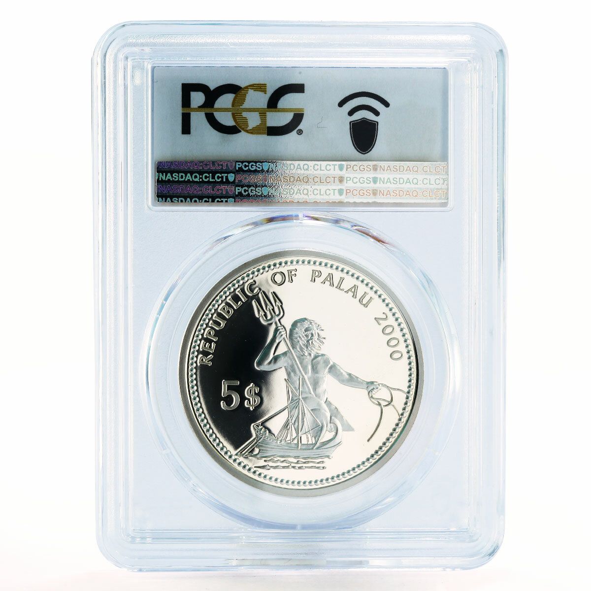 パラオ 5ドル 海洋生物保護 難破船 PR70 PCGS 銀貨 2000年 - メルカリ