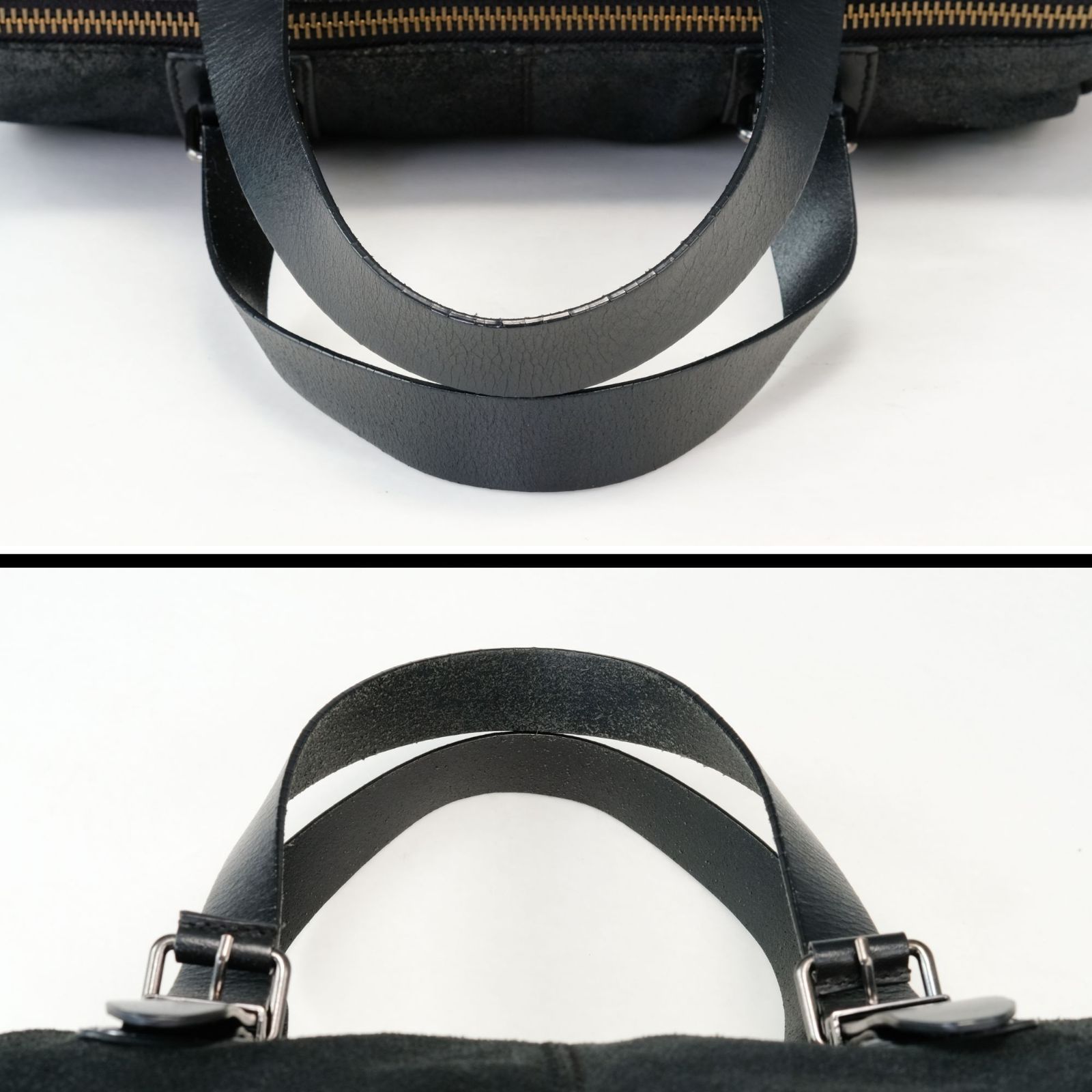 Y2K・希少】DIESEL ディーゼル ボストンバッグ 黒 レザー×ラメ 肩掛け