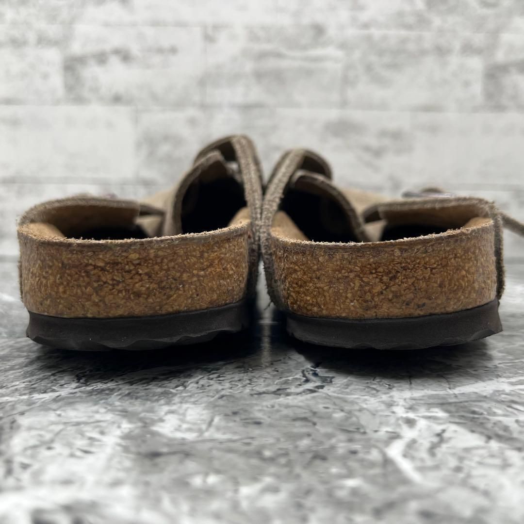 美品 ビルケンシュトック ボストン 24サボ サンダル トープ スエード