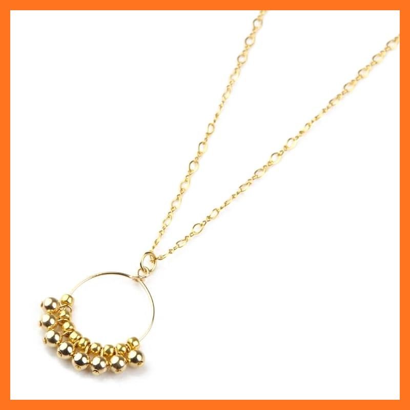 新品】 [アクセサリー ソルト] K14GF ゴールド ボール チャーム ミドル