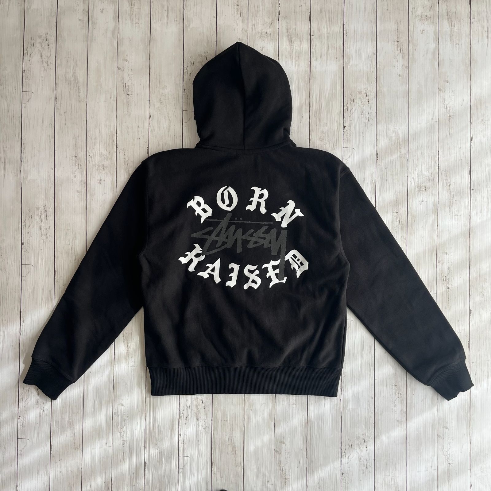 Stussy x Born X Raised Logo Zip Hoodie ステューシー プルオーバー 