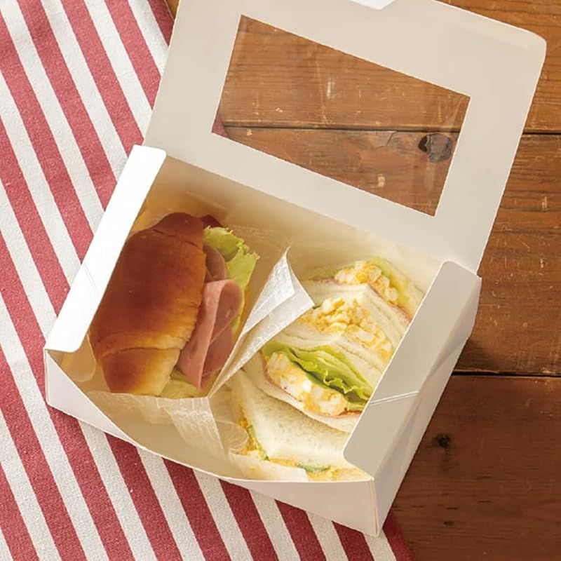 新着商品】ヘッズ ギフトボックス 18×12×7cm 20枚 ホワイト 無地 窓