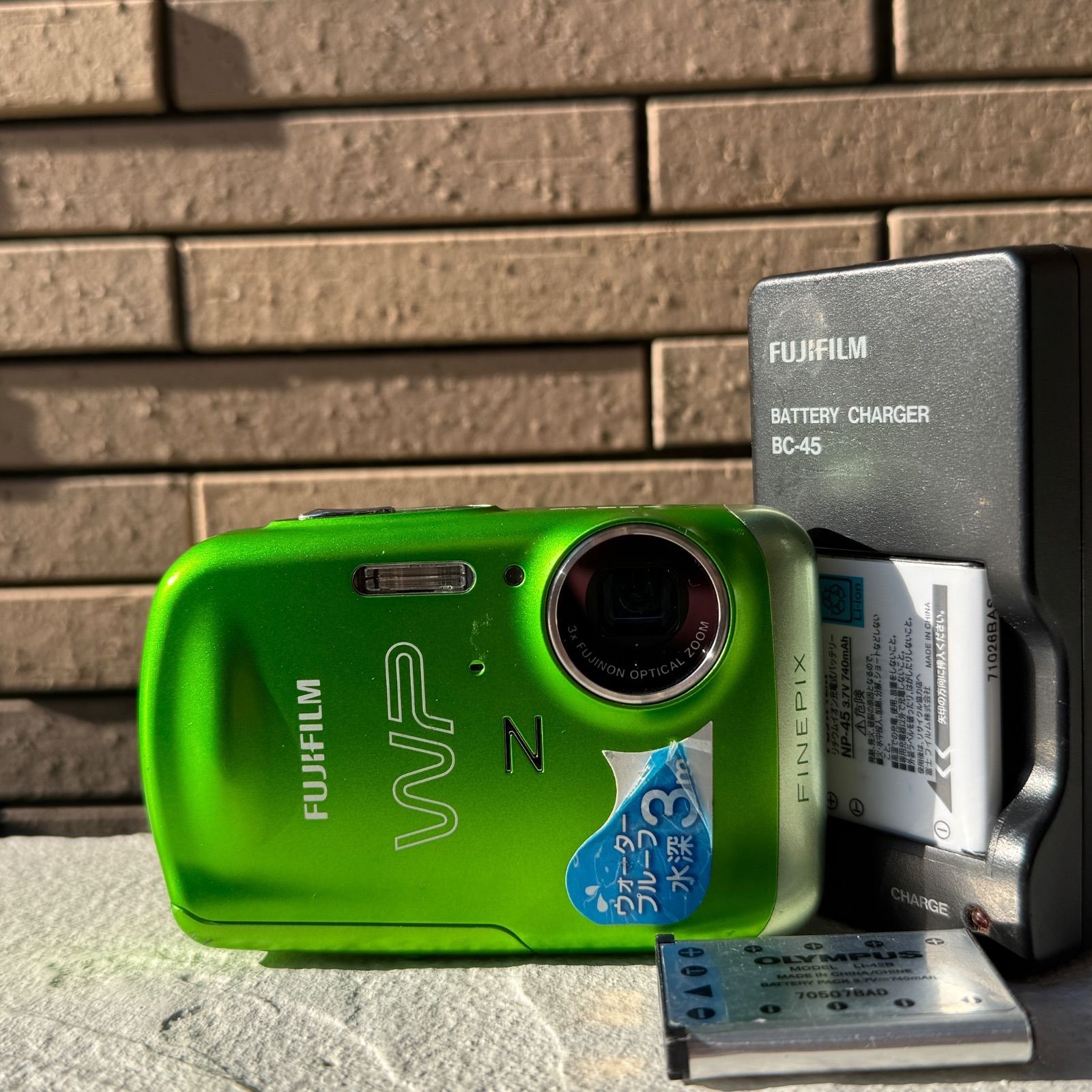 実写美⭕️良品【動作確認済】FUJIFILM 防水 FinePix Z33WP 実写美⭕️良品【動作確認済】FUJIFILM 防水 FinePix Z33WP 緑 実写美
