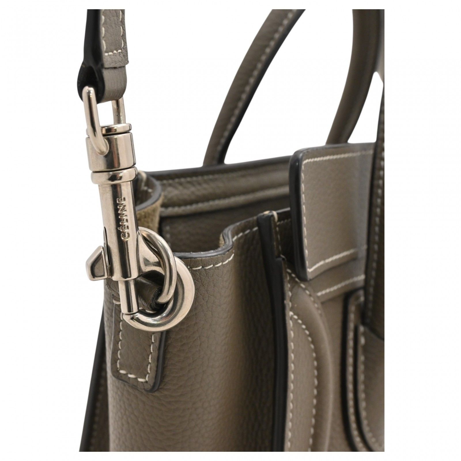 セリーヌ ラゲージ ナノ ショッパー 2WAY ハンドバッグ スリ Aランク