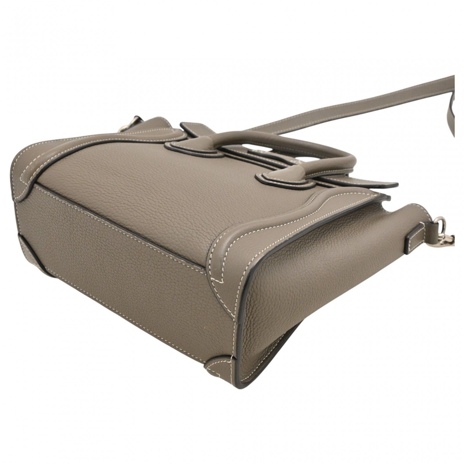 セリーヌ ラゲージ ナノ ショッパー 2WAY ハンドバッグ スリ Aランク