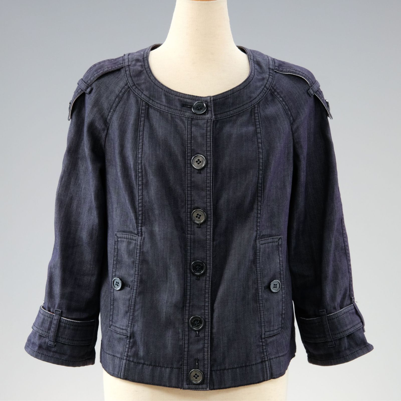 BURBERRY バーバリーブルーレーベル　ノバチェック コートショート丈38 美品】BURBERRY バーバリーブルーレーベル ノバチェック ジャケット