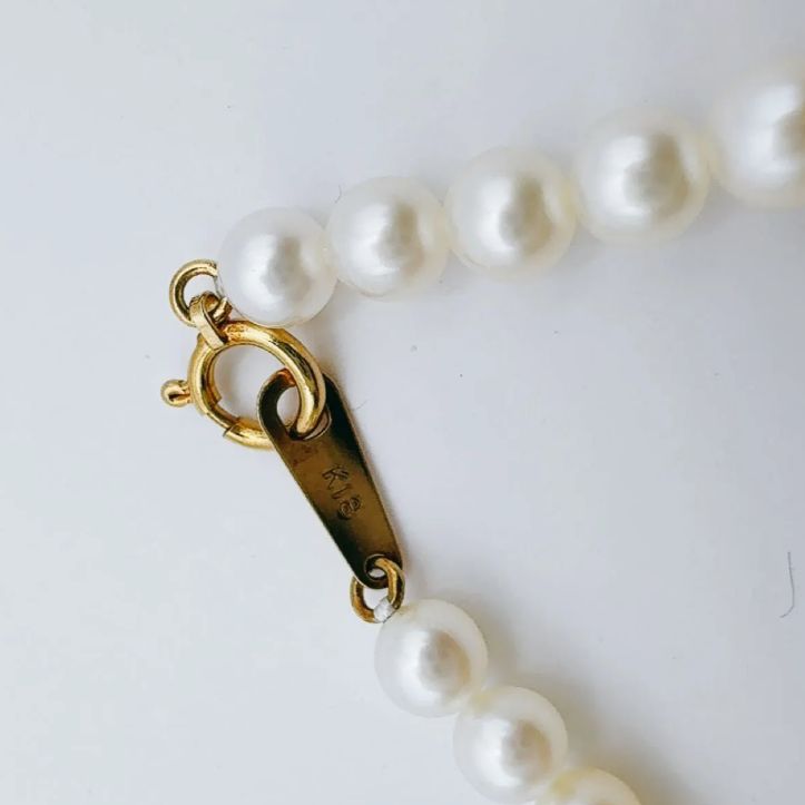 田崎真珠ネックレスk18 - メルカリ