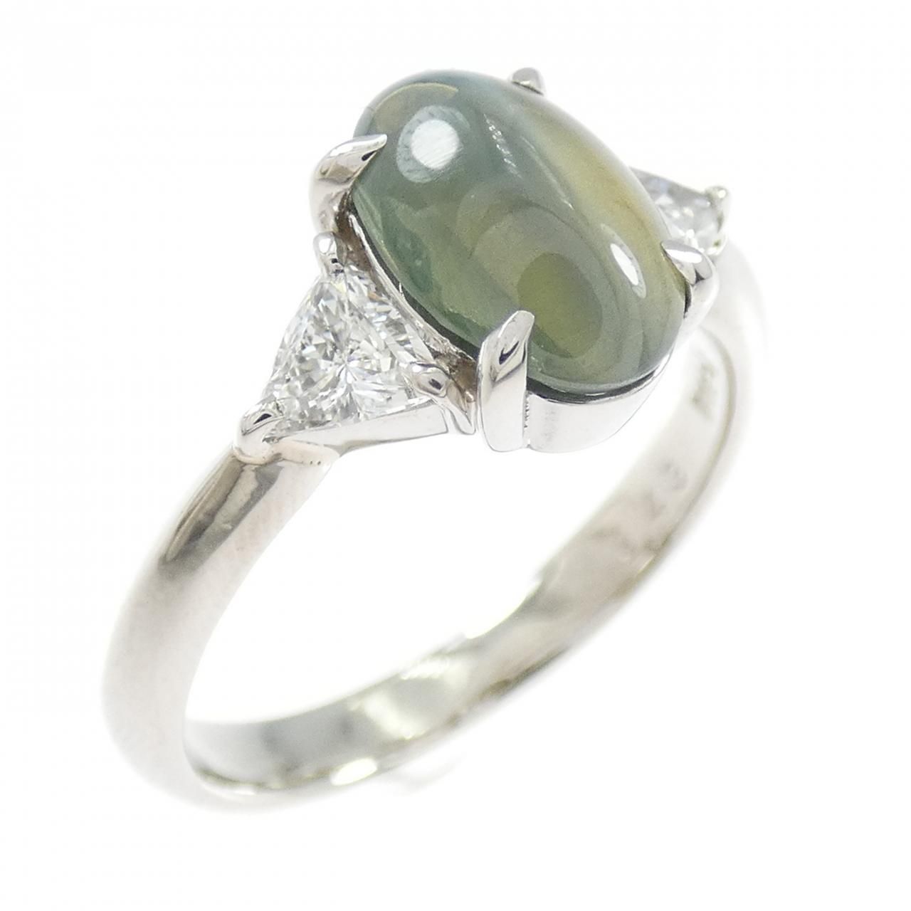 PT900 クリソベリルキャッツアイ リング 2.43CT - メルカリ