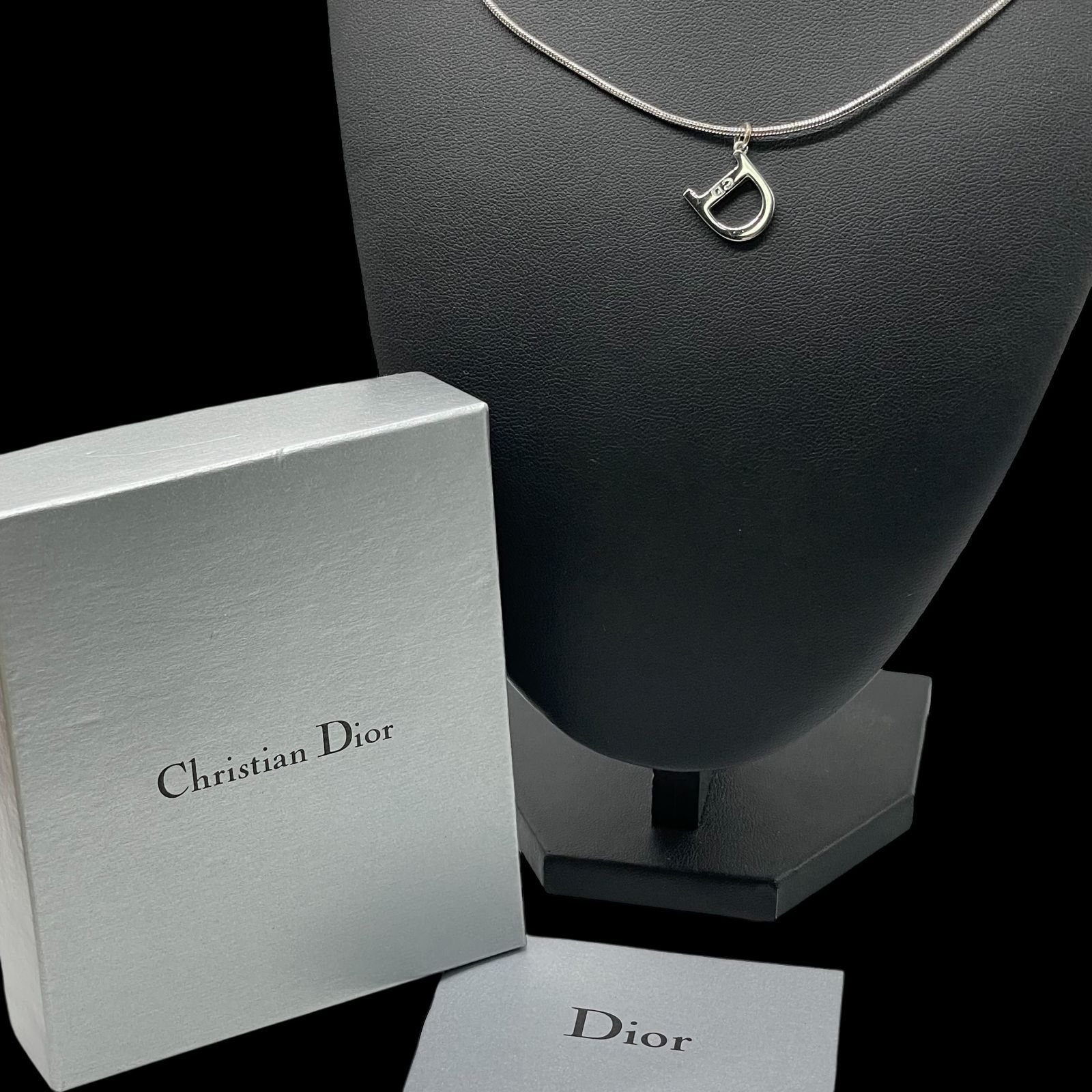 希少 保存箱付き Christian Dior クリスチャン ディオール CDロゴ刻印