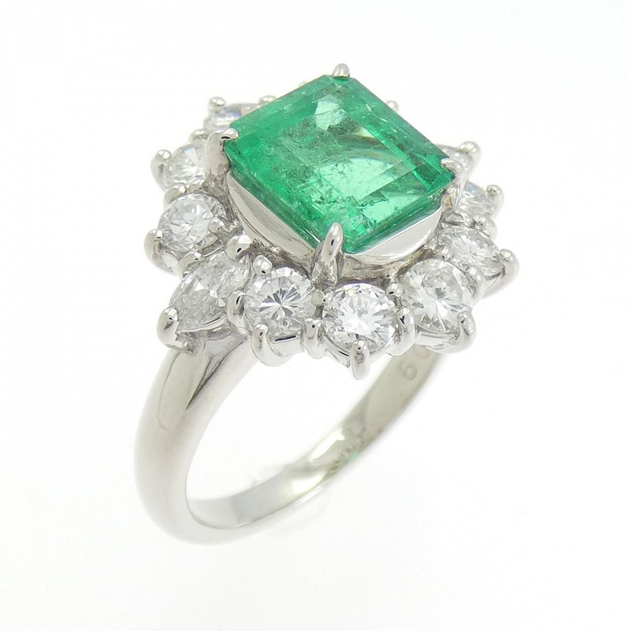 PT900 エメラルド リング 1.86CT コロンビア産 - メルカリ