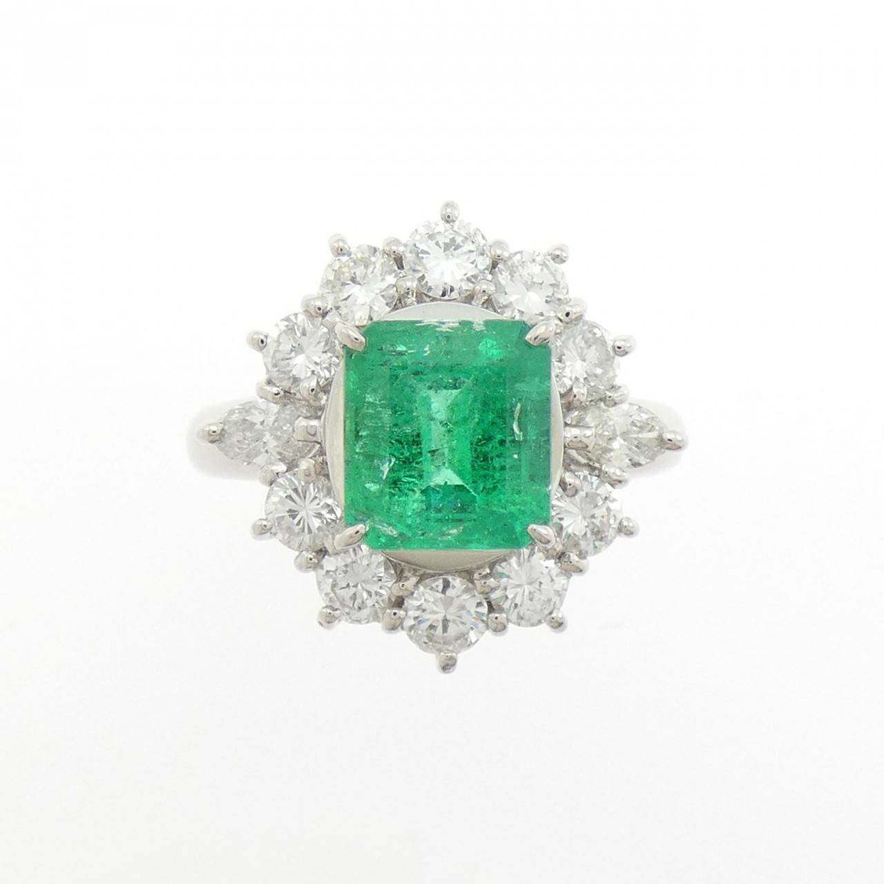 PT900 エメラルド リング 1.86CT コロンビア産 - メルカリ