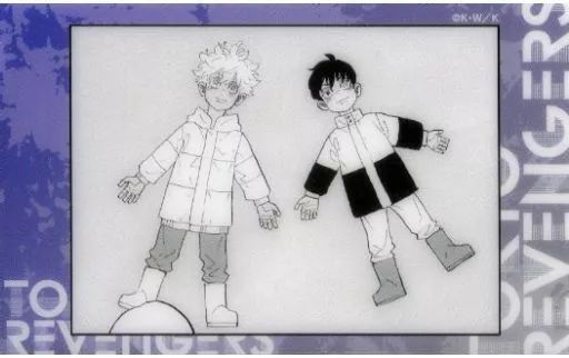 中古】キャラカード 黒川イザナ＆鶴蝶(幼少期) 「東京リベンジャーズ