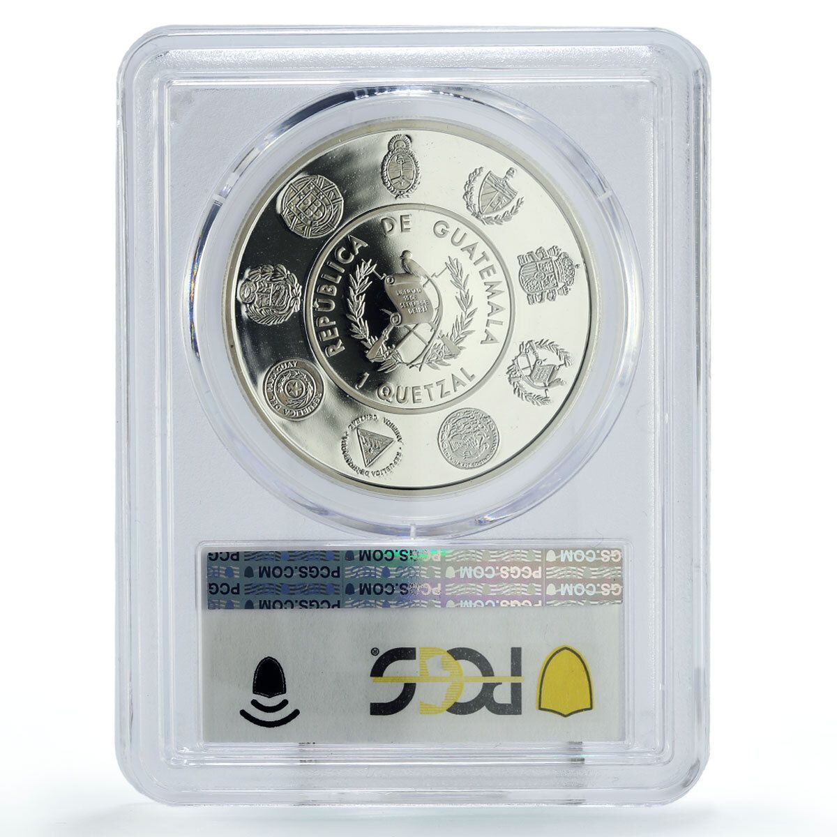 グアテマラ ケツァール イベロアメリカ 二つの世界の出会い PR69 PCGS