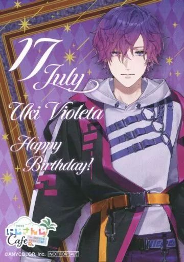 中古】キャラカード 浮奇・ヴィオレタ オリジナルバースデーブロマイド