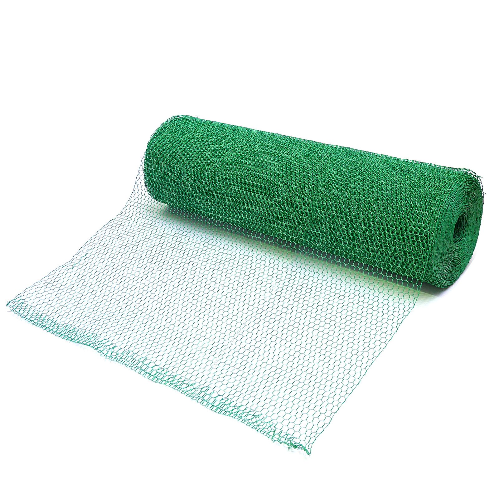 ダイドーハント 金網 ビニール 亀甲金網 グリーン 線径d 14 1.9 mm x 目合a 40 mm| 幅W 910 長さL 15 M 1巻入