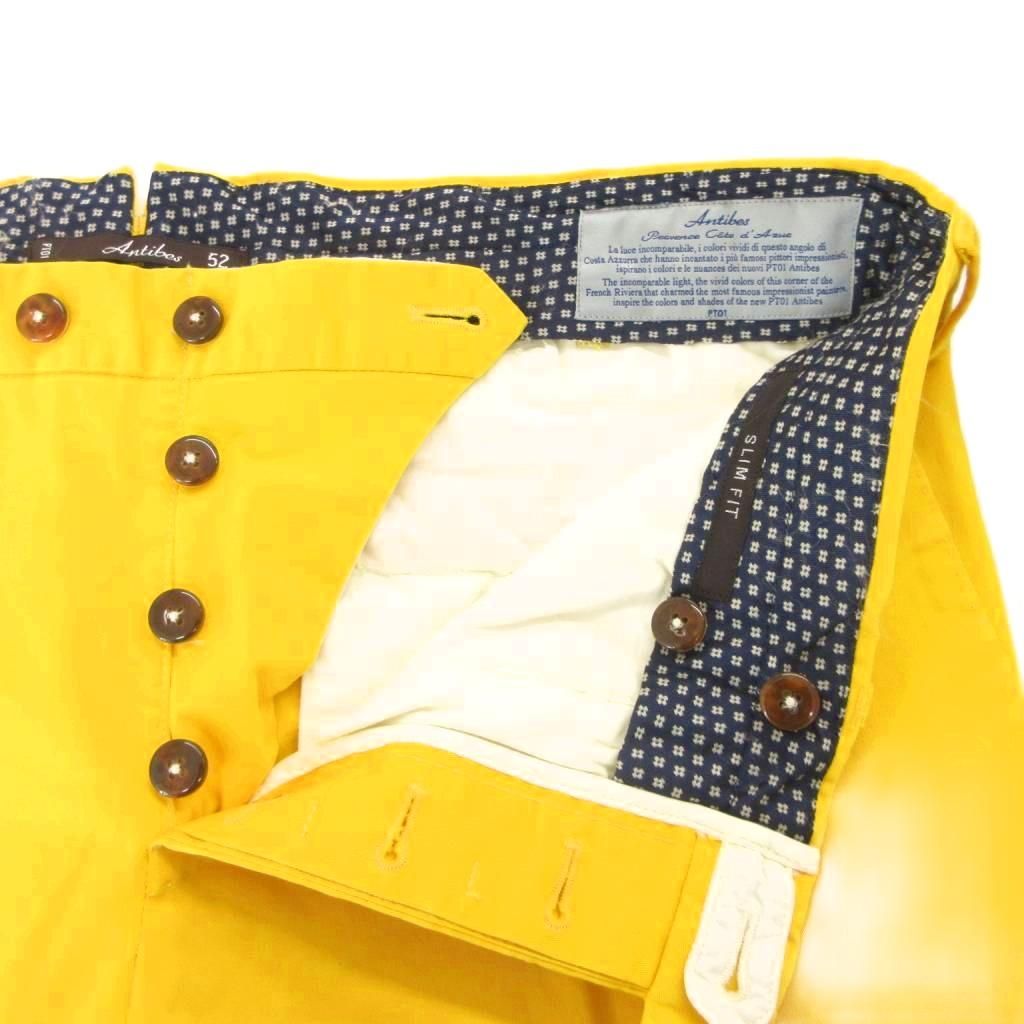 ピーティーゼロウーノ PT01 Antibes slim fit スラックス チノパン