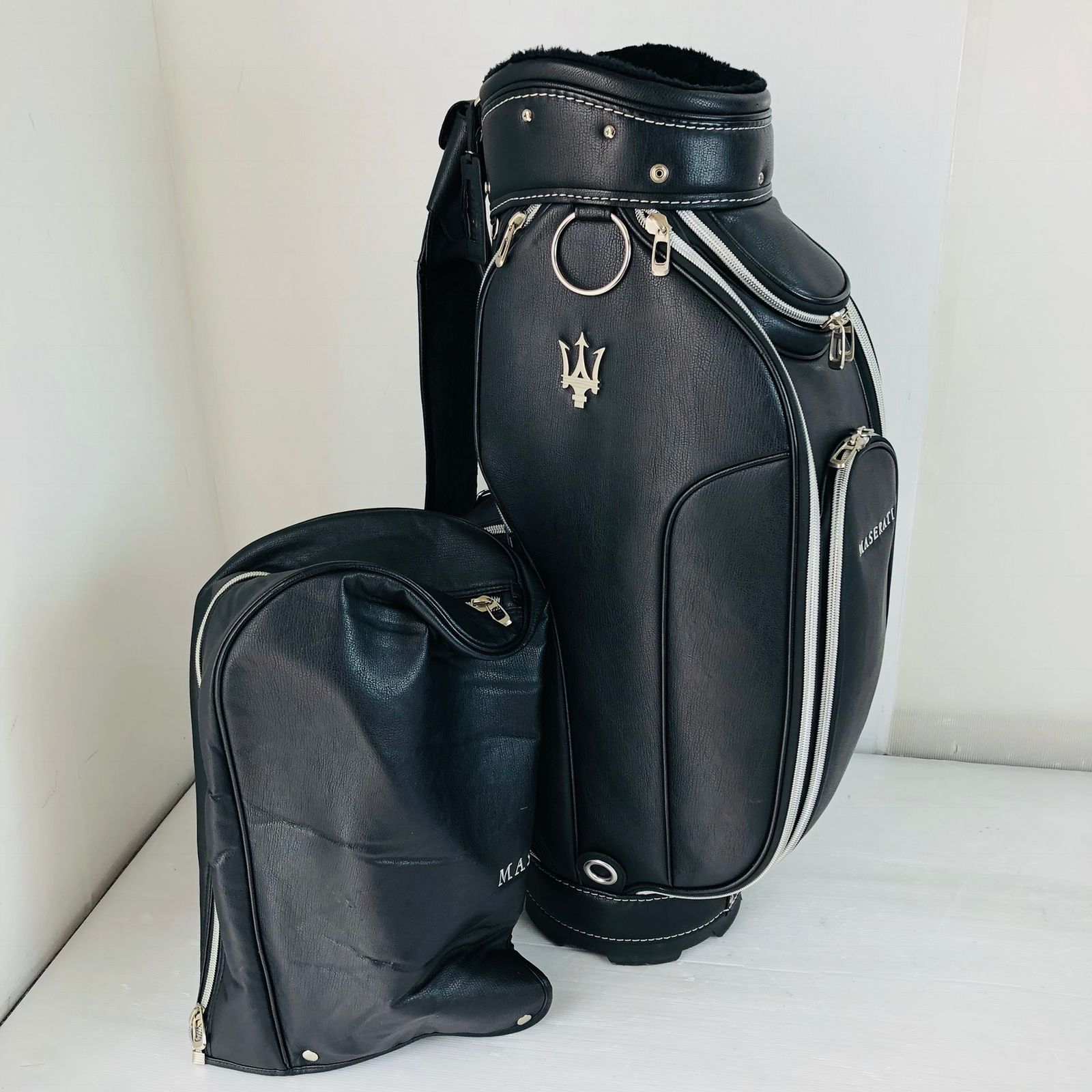 マセラティ MASERATI ブラック キャディバッグ ゴルフバッグ ゴルフ 初心者 入門