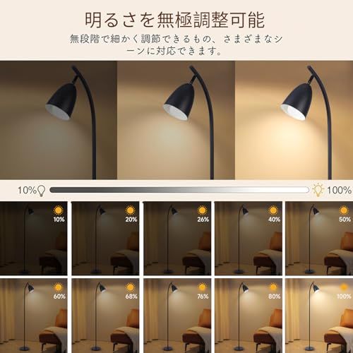  ZenGlow スマートLED フロアライト 照明スタンド おしゃれな間接照明 北欧デザイン 無段階調光2700 K-6500 K リモコン＆フットスイッチ操作 30分60分タイマー機能付 目に優しい読書灯＆スタンドライト リビング 書斎 スタン 032 ccbb 3 まな板 フライ返し その他 キッチン 食器