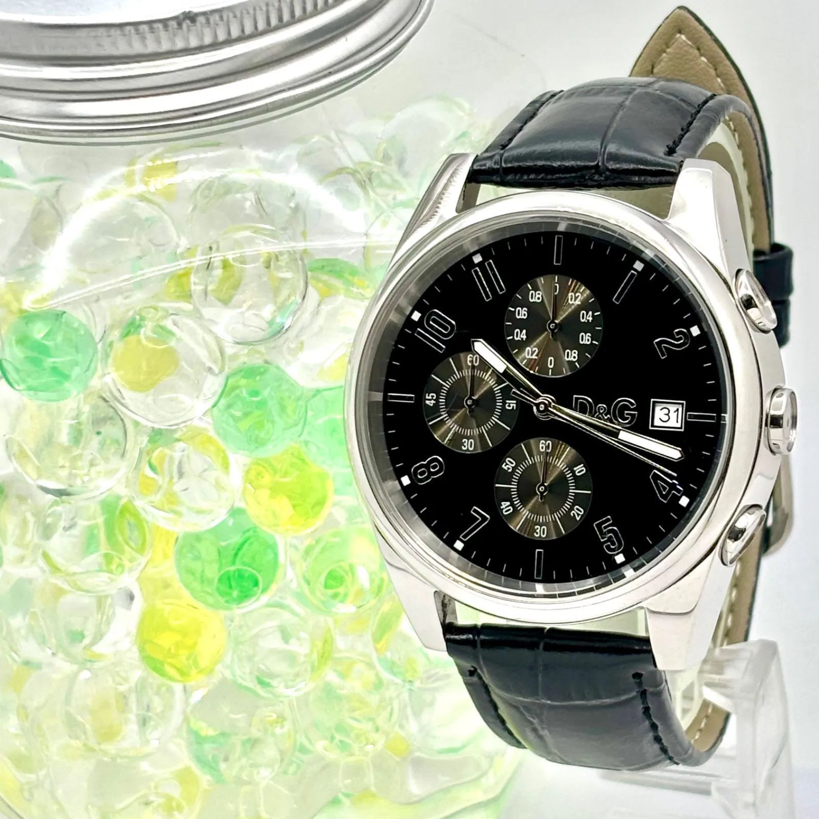 新品電池】D&G ドルチェ&ガッバーナ ドルガバ メンズ 腕時計 クロノ