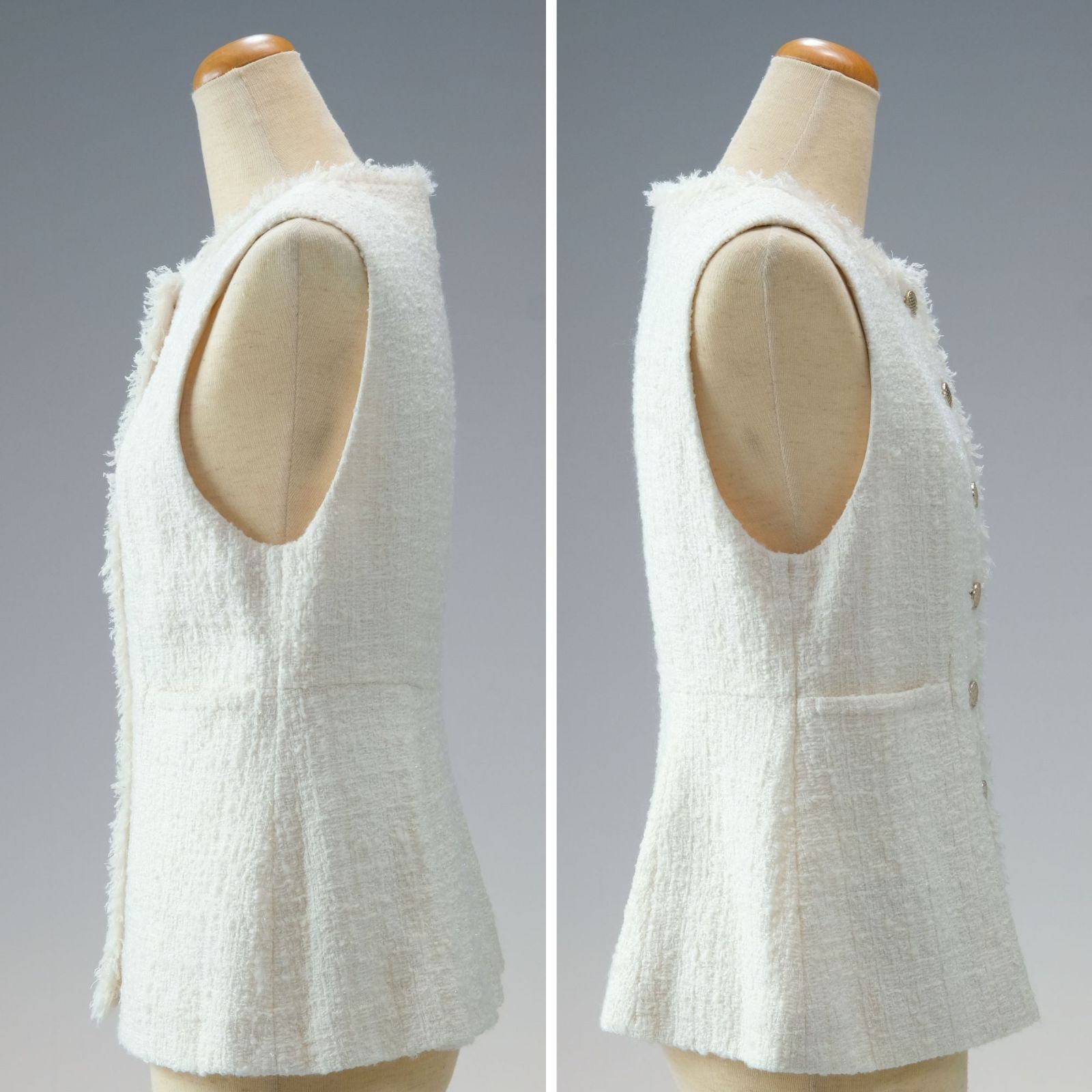 24SS ANAYI アナイ オンライン完売モデル フィルムツイードペプラム