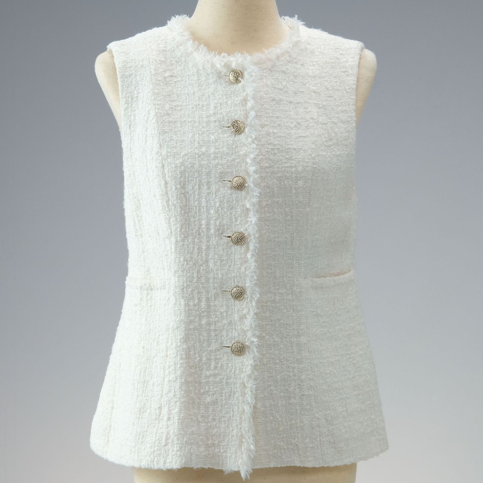 24SS ANAYI アナイ オンライン完売モデル フィルムツイードペプラム