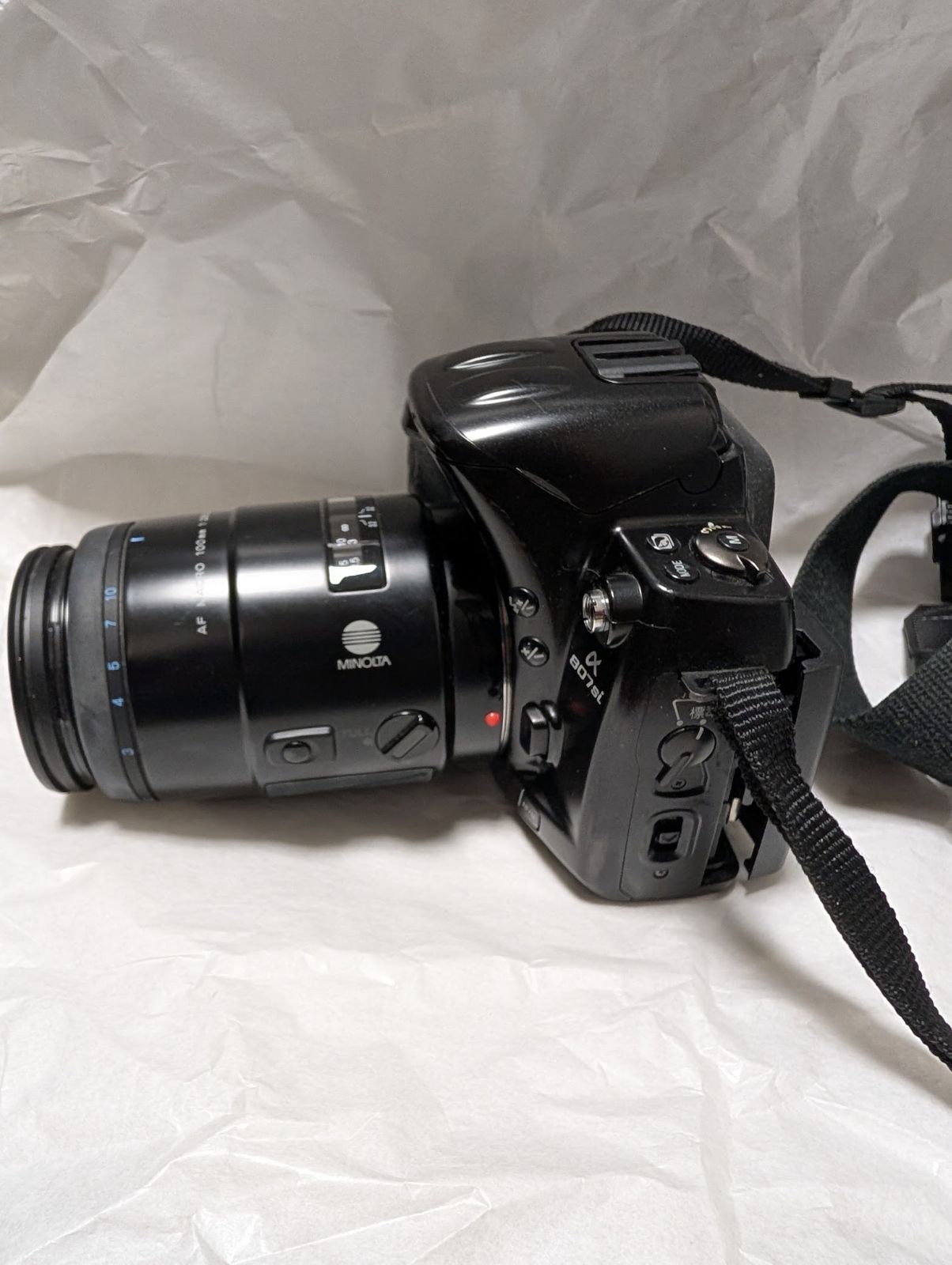 MINOLTA α 807si アナログ一眼レフカメラ マクロレンズ付 ジャンク品