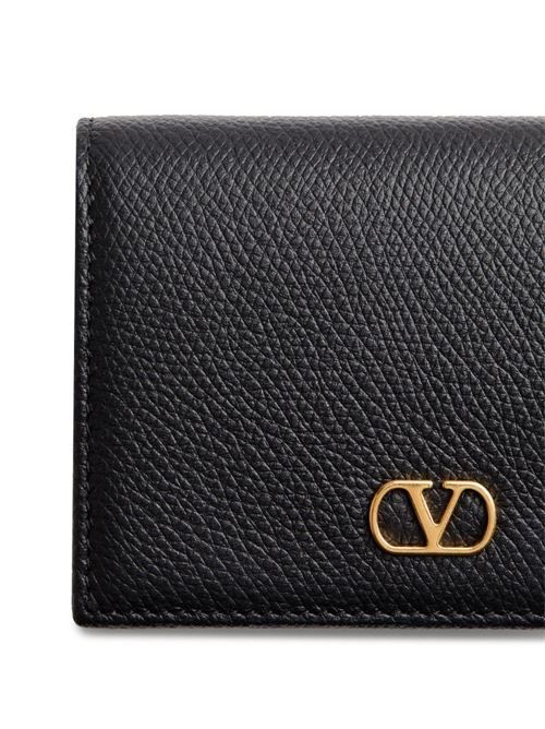 VALENTINO GARAVANI Vロゴ シグネチャー レザー ウォレット 送料無料