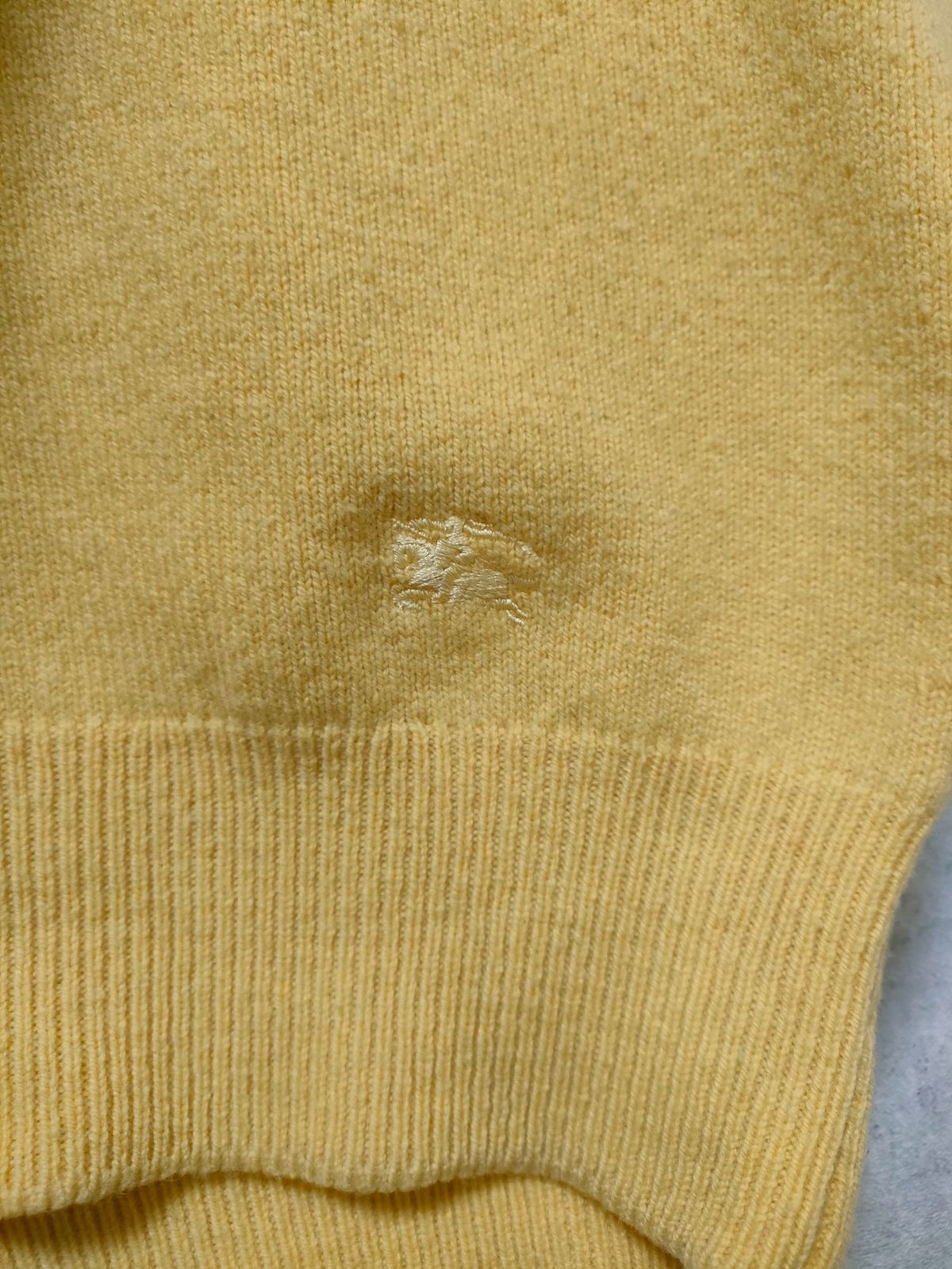 Burberrys】ラムウールベスト（イエロー）スコットランド製 - メルカリ