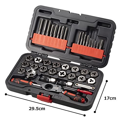 迅速に発送】トネ(TONE) タップダイスセット TDS400 ブラック 内容40点