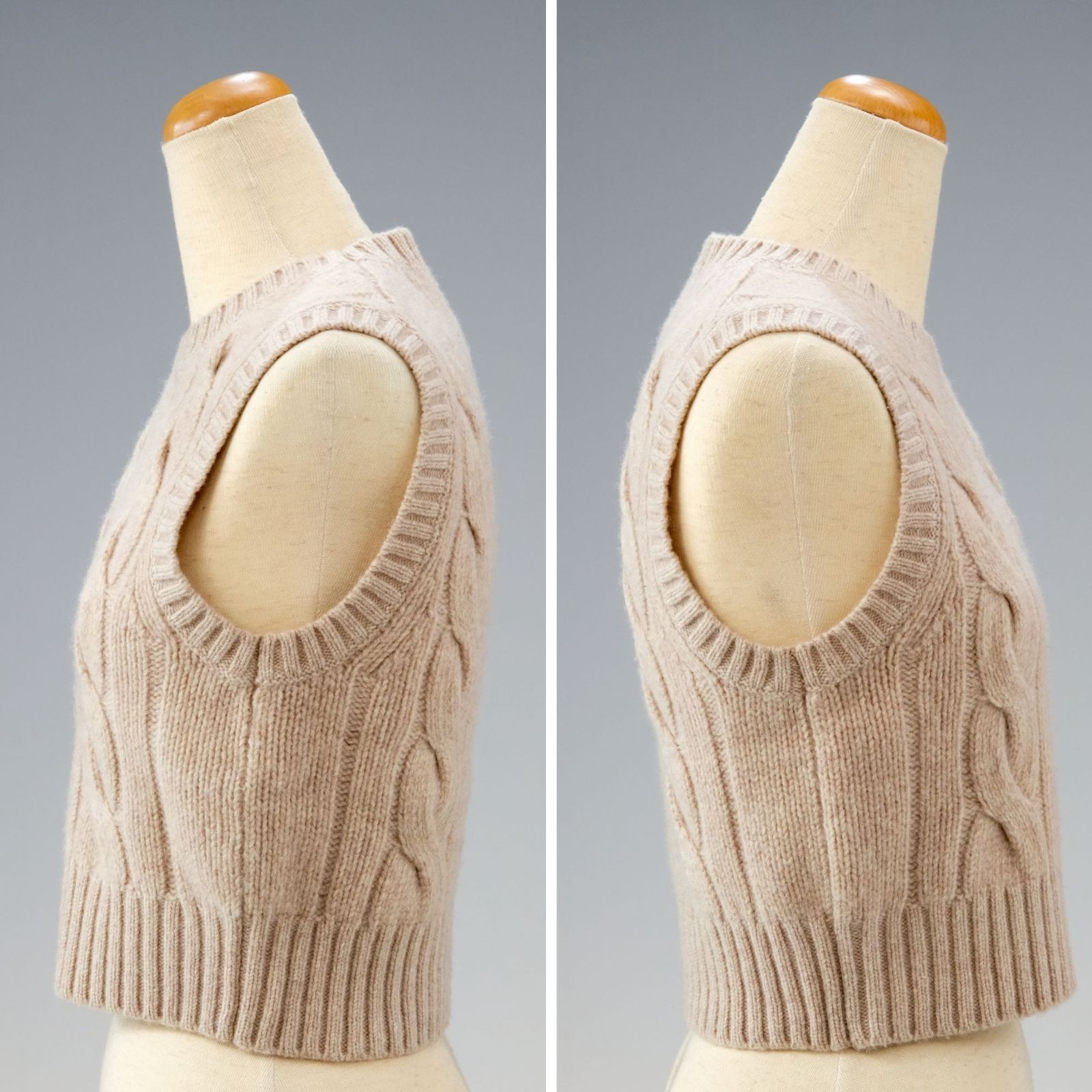 極美品】POLO RALPH LAUREN クロップド ケーブル ウールカシミヤ