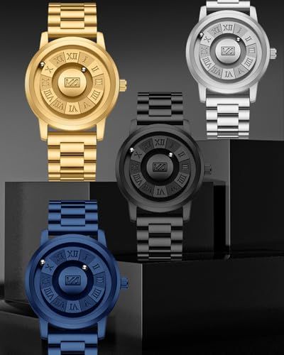 マグネット浮遊ボール式腕時計 男性向け