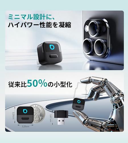  オットキャストOttocast Mini Pico 2026新登場 CarPlay カープレイ ＆Android Auto アンドロイドオート ワイヤレス化アダプター ミニサイズ コンパクトな設計 USB-Type A-C搭載 blu 796 a 2 c 4 その他 キッチン 食器