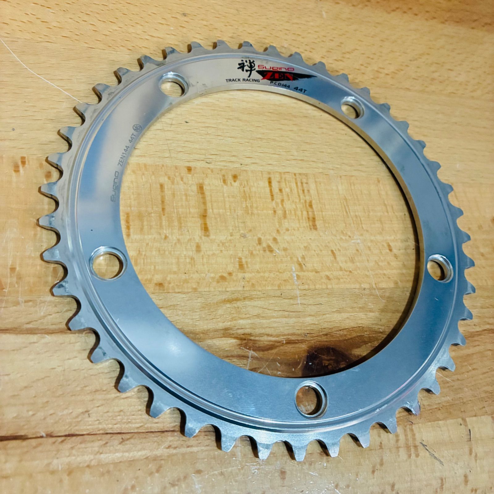 良品】 スギノ 禅 ZEN TRACK RACING P.C.D.144mm 44T 5アーム シングル