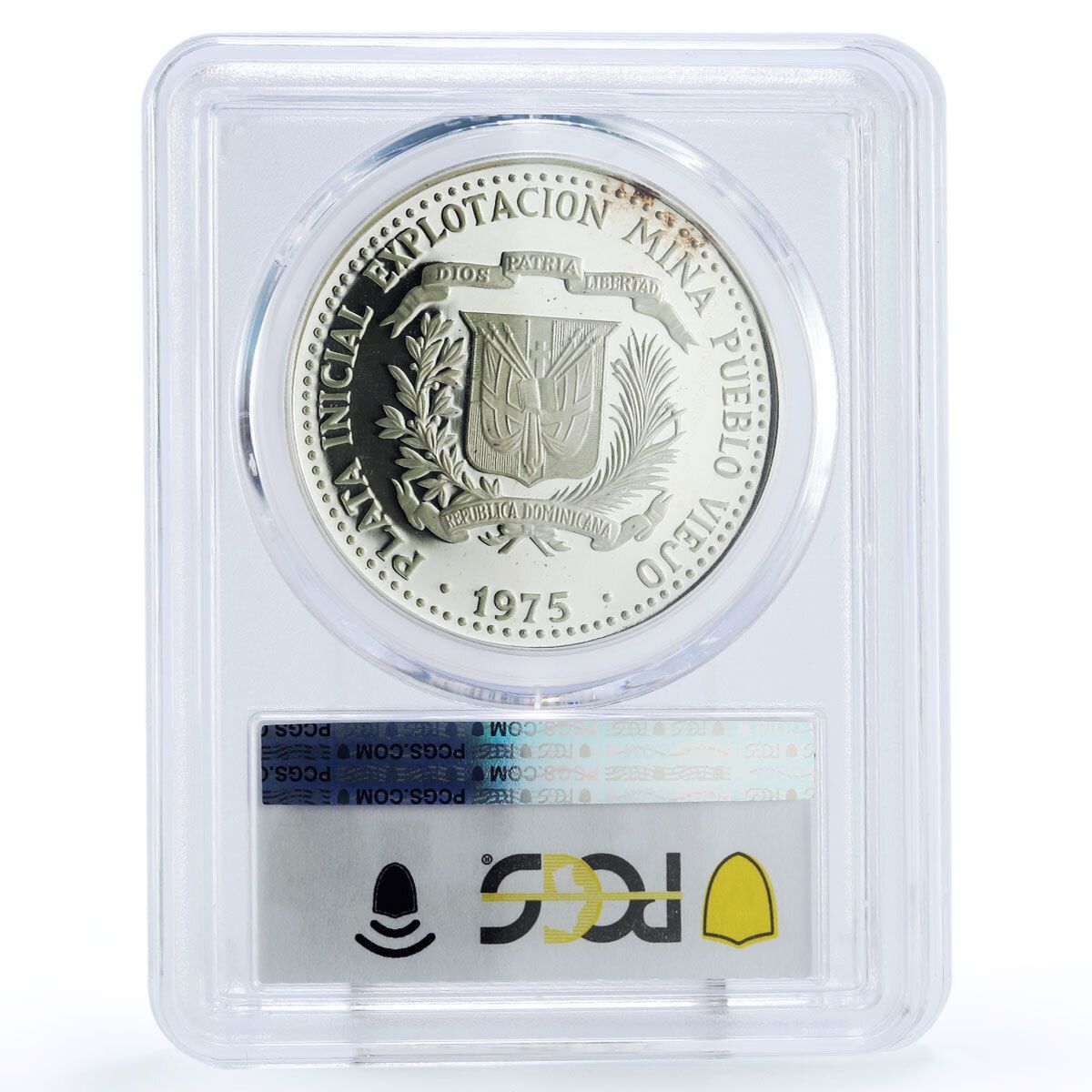 ドミニカ共和国 10ペソ プエブロ・ビエホ鉱山 タイノアート PR68 PCGS