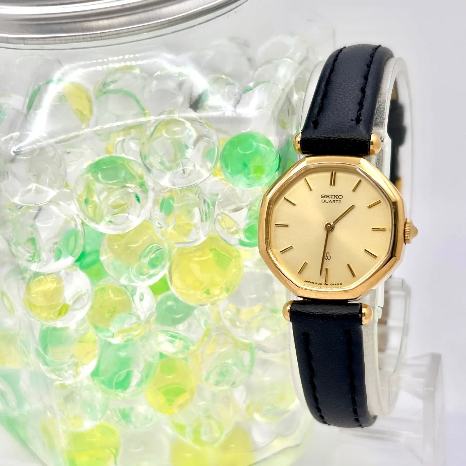 美品/新品電池】SEIKO セイコー レディース 腕時計 オクタゴン 1400