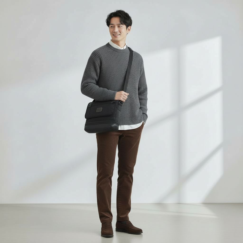 美品】TUMI ショルダーバッグ メッセンジャーバッグ スクエア 22371HKH