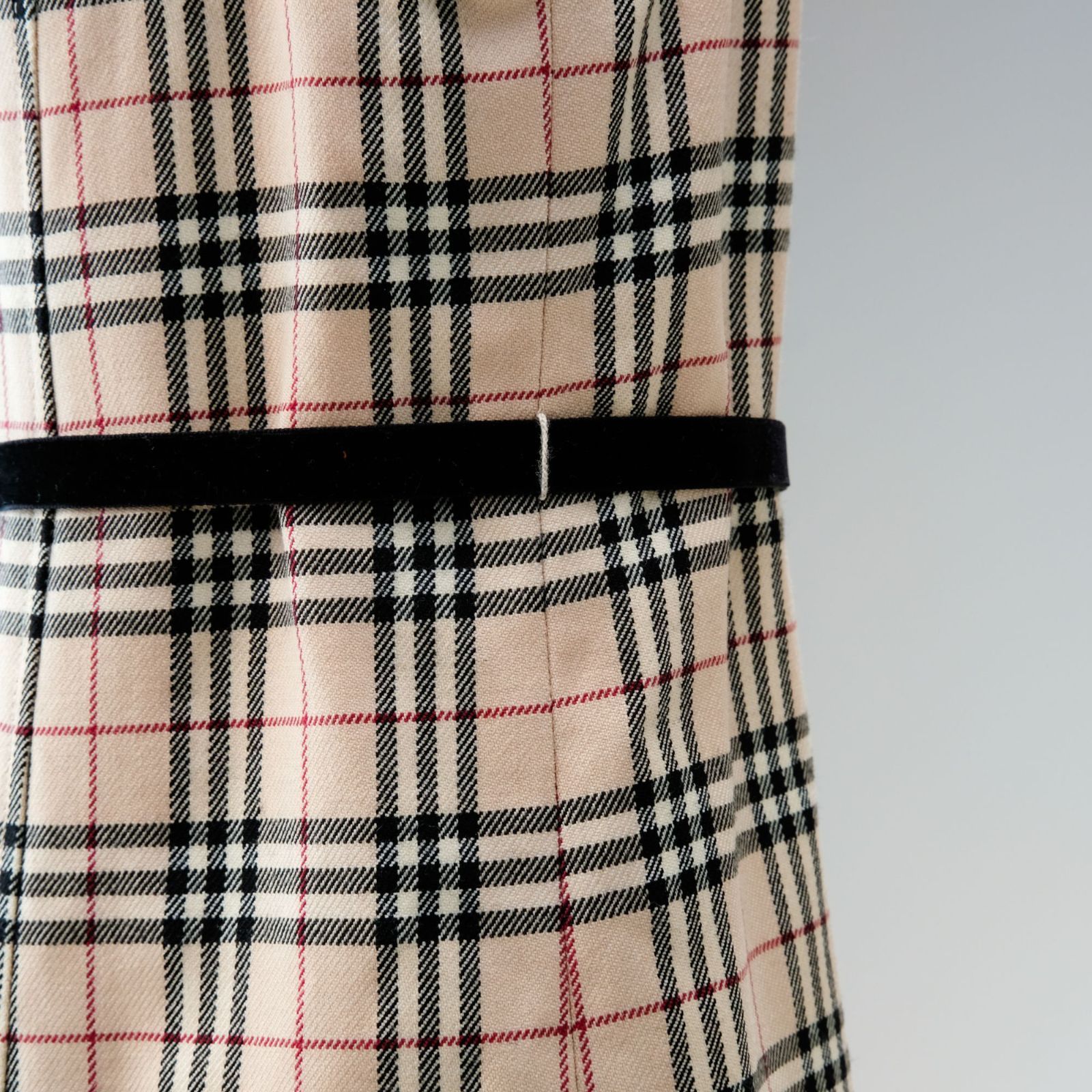 美品】 BURBERRY バーバリー キッズ ワンピース ノバチェック ベルト