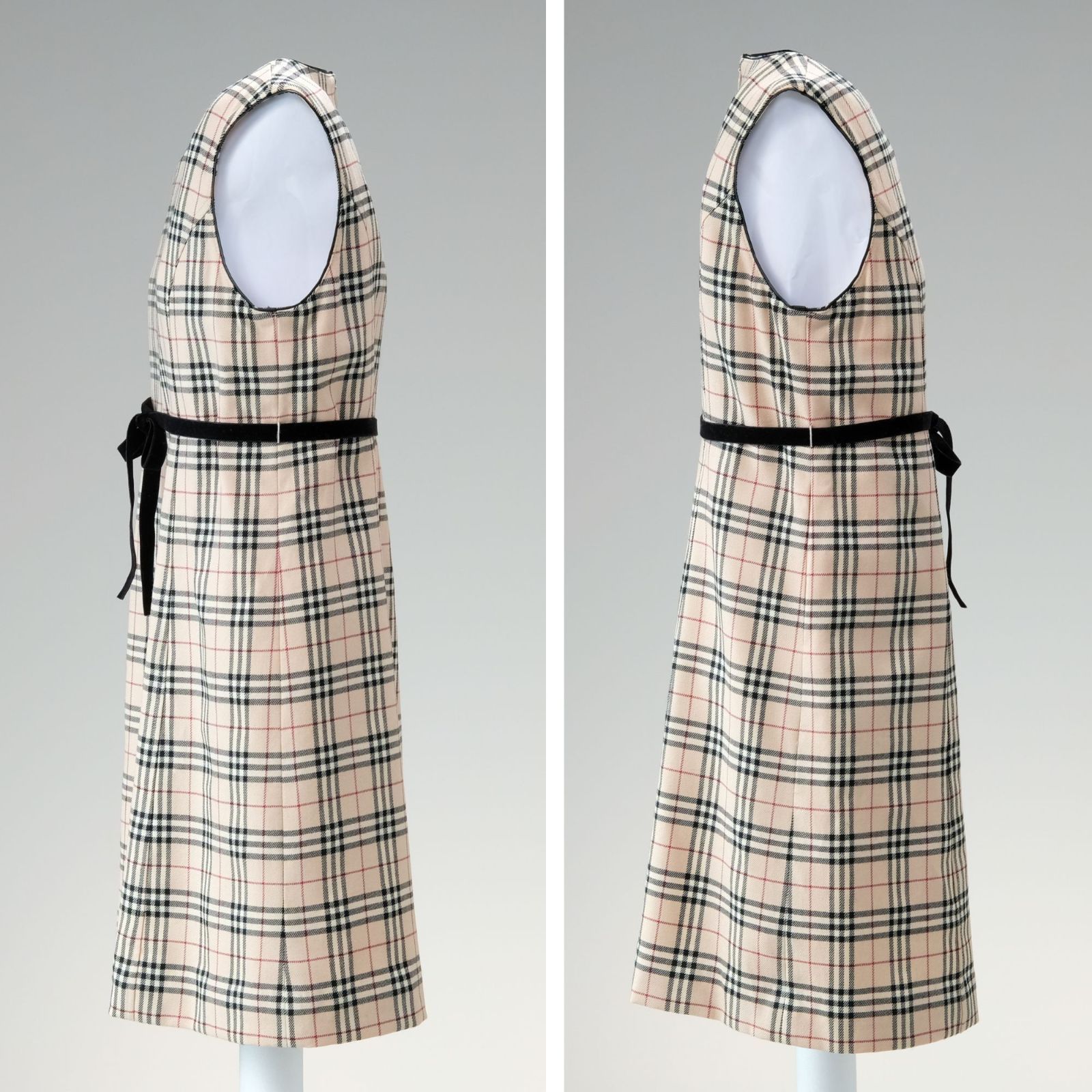 美品】 BURBERRY バーバリー キッズ ワンピース ノバチェック ベルト