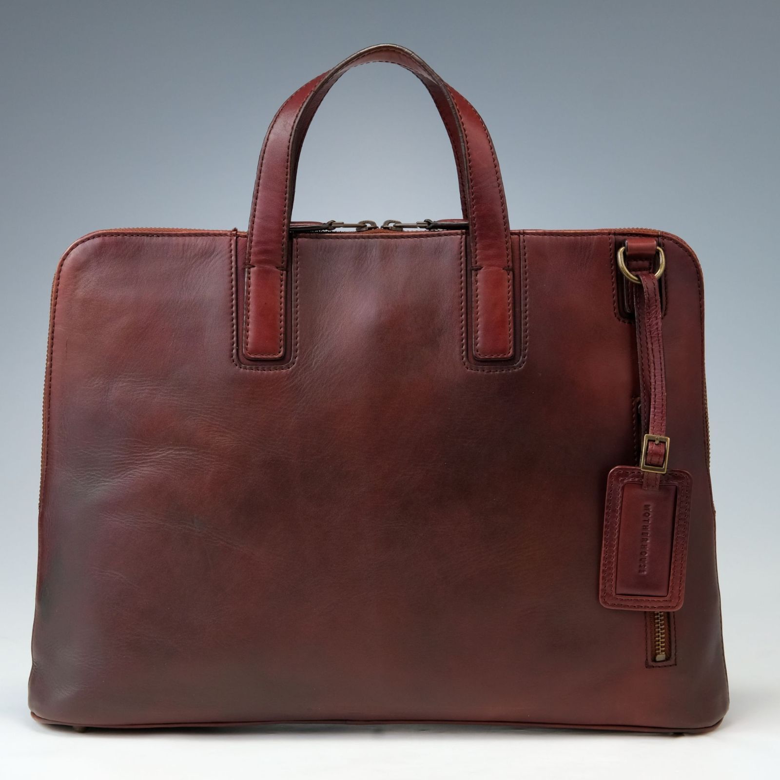 MOTHERHOUSE マザーハウス アンティークスリム ビジネスバッグ 本革