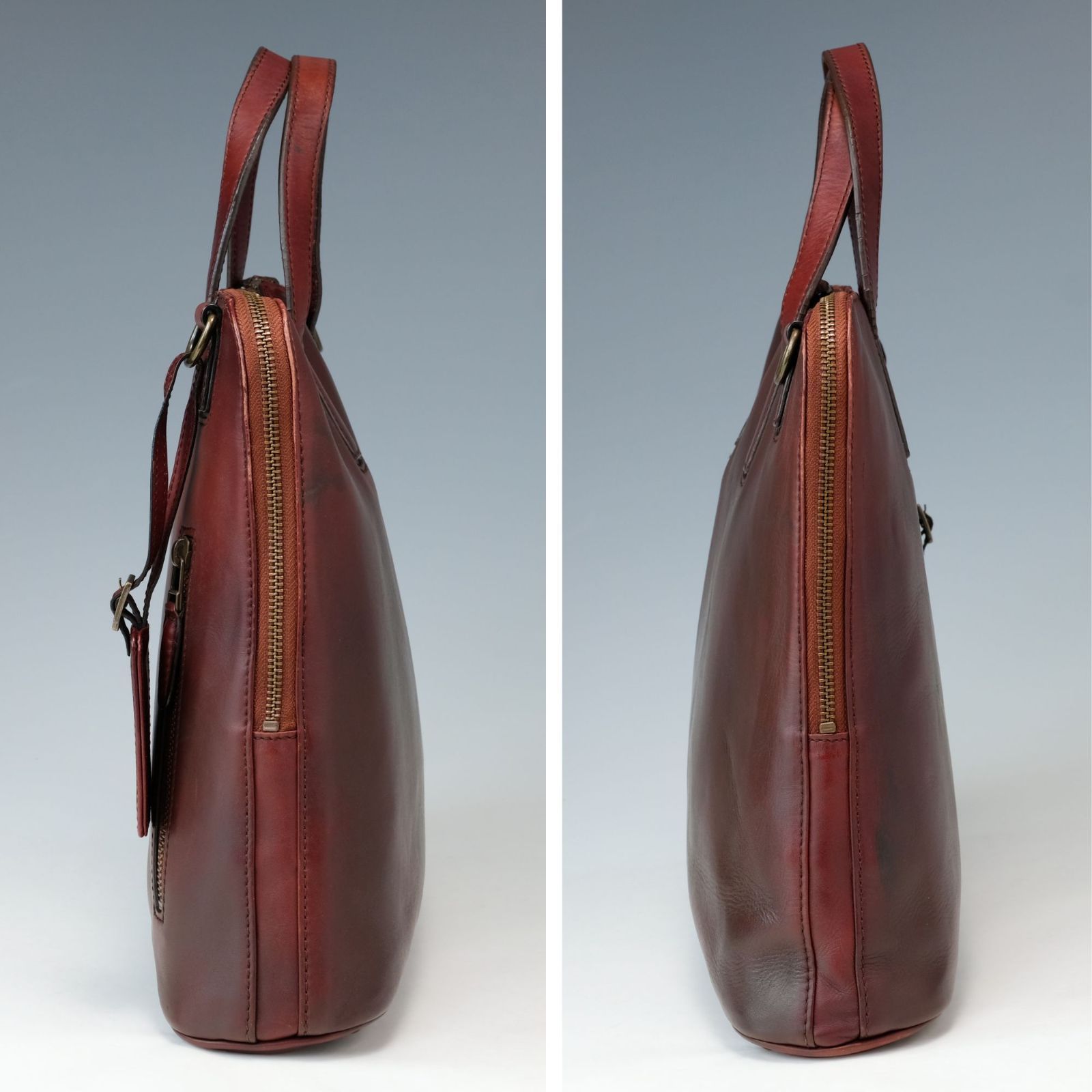 MOTHERHOUSE マザーハウス アンティークスリム ビジネスバッグ 本革