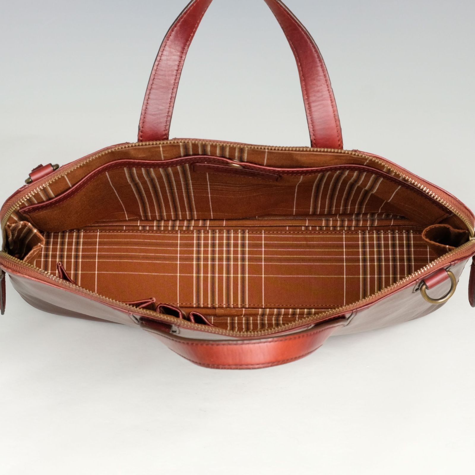 MOTHERHOUSE マザーハウス アンティークスリム ビジネスバッグ 本革