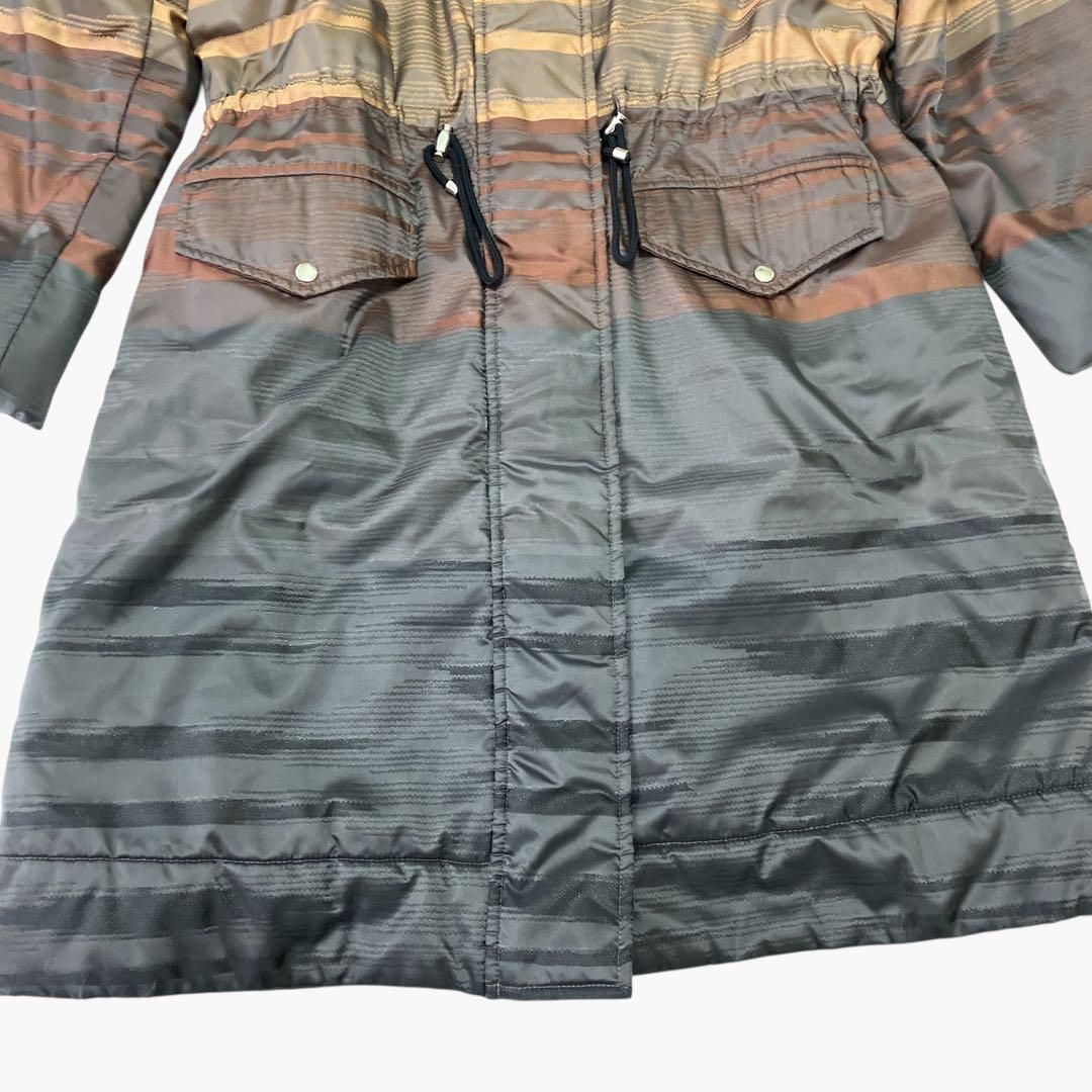ミッソーニ MISSONI ロングコート マルチカラー ダウン キルティング46