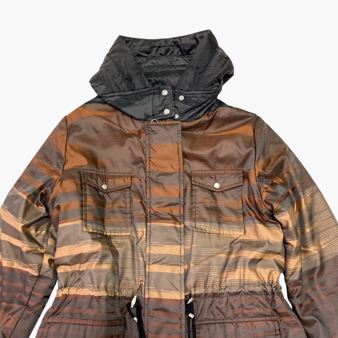ミッソーニ MISSONI ロングコート マルチカラー ダウン キルティング46