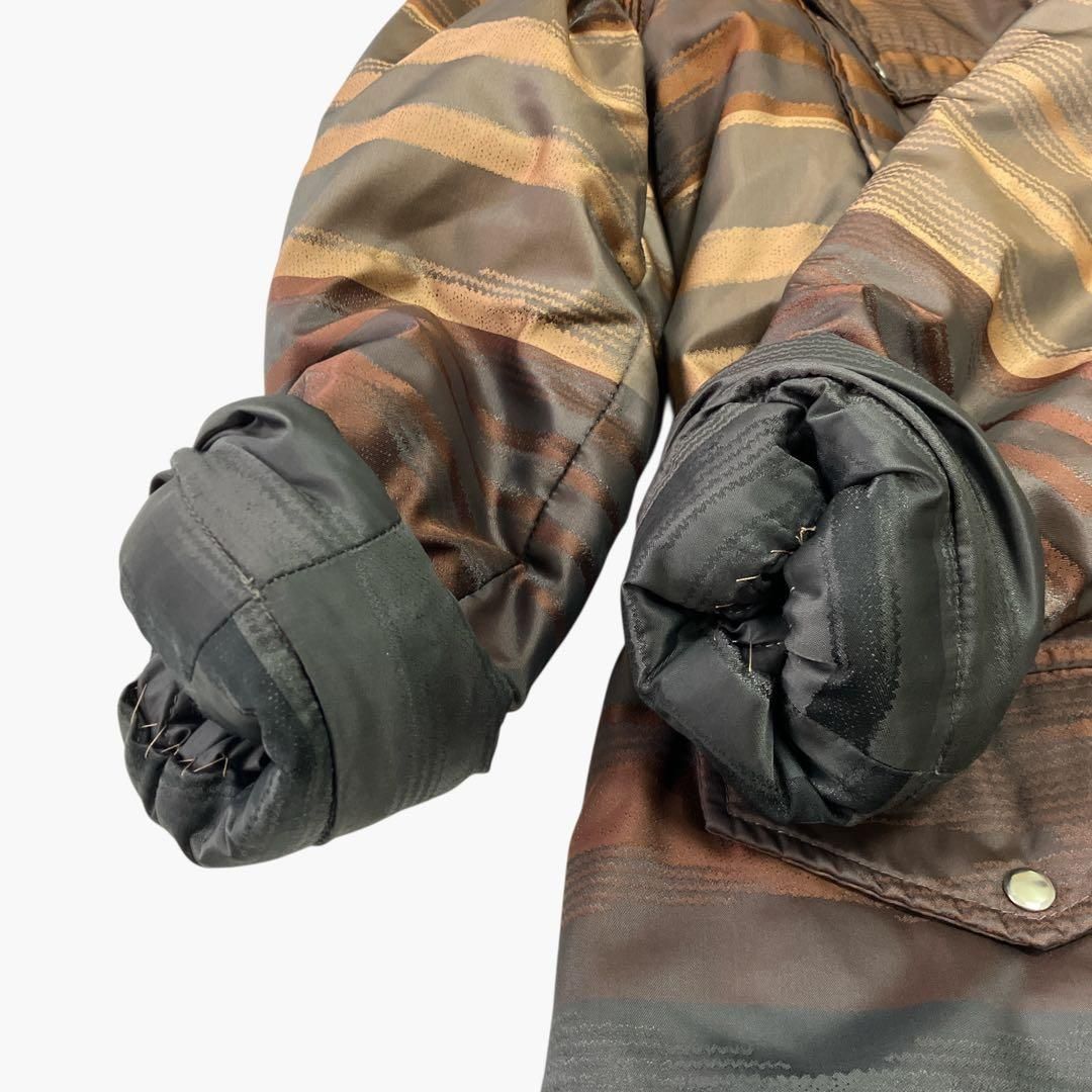 ミッソーニ MISSONI ロングコート マルチカラー ダウン キルティング46