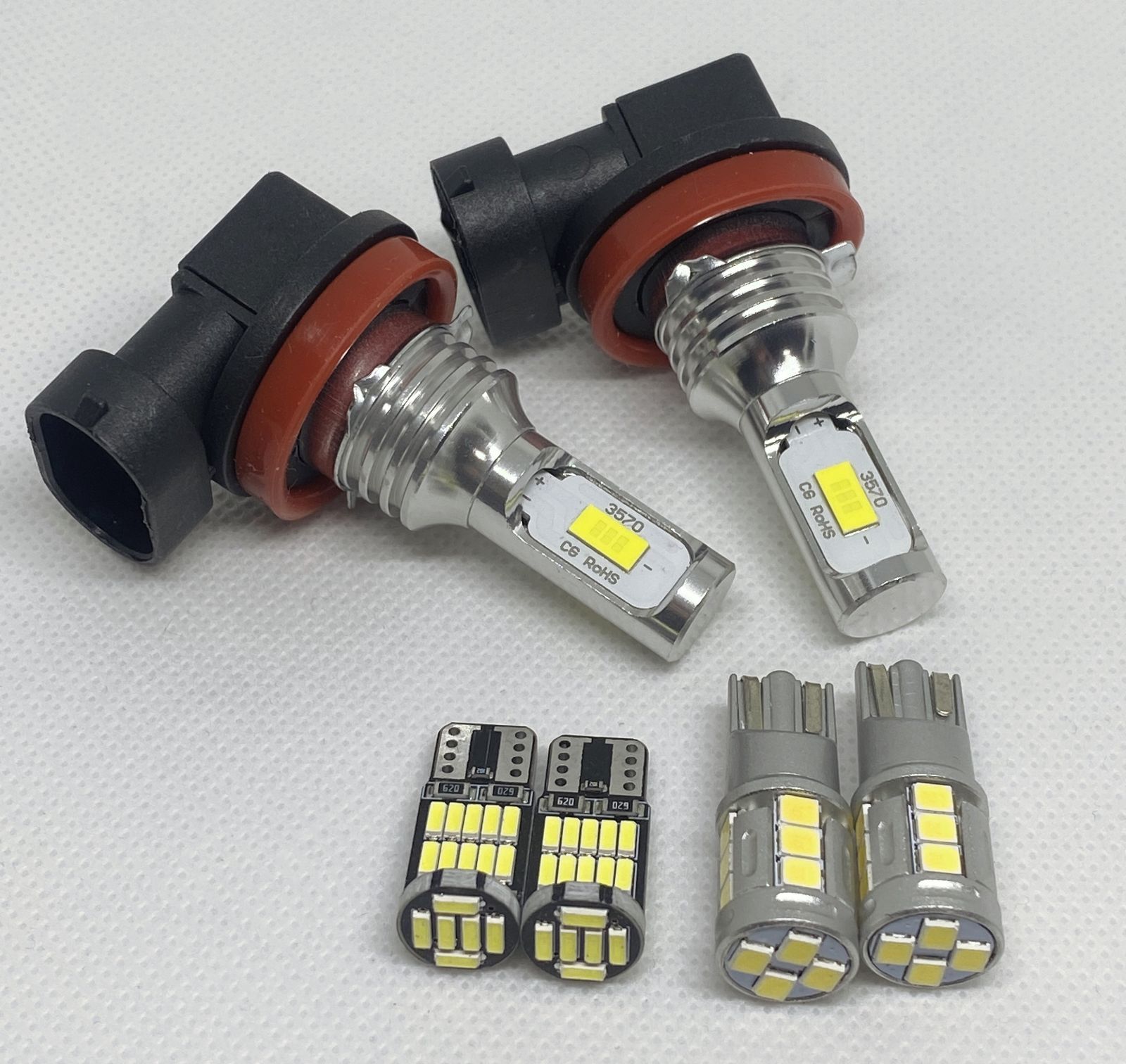 爆光LED 超高輝度 H8&frasl;H9&frasl;H11&frasl;H16&frasl;HB4 24000LM ゴールド 高品質 爆光 H8/H11/H16 LED フォグランプ T16 バックランプ T10 ナンバー灯 バルブ 球 6点SET New 特注LEDチップ搭載 ポン付け 車検対応 汎用 トヨタ 日産 三菱 ダイハツ ホンダ スズキ