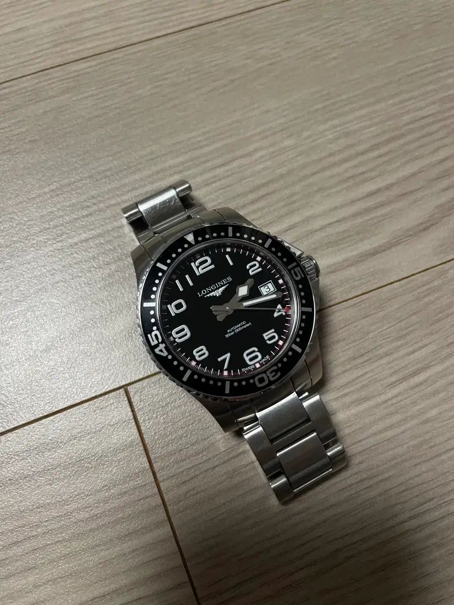  LONGINES ロンジ ン ハイドロ コンクエスト フル アラビック オート 검판 39mm 春夏対応 自動巻き時計 腕時計(アナログ)