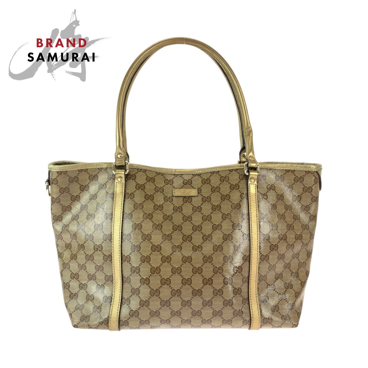 GUCCI グッチ GGクリスタル ブラウン ゴールド GGスプリームキャンバス 