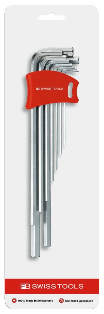 PBピービー ホルダー付六角棒レンチセット ロング211 DH-10 CN