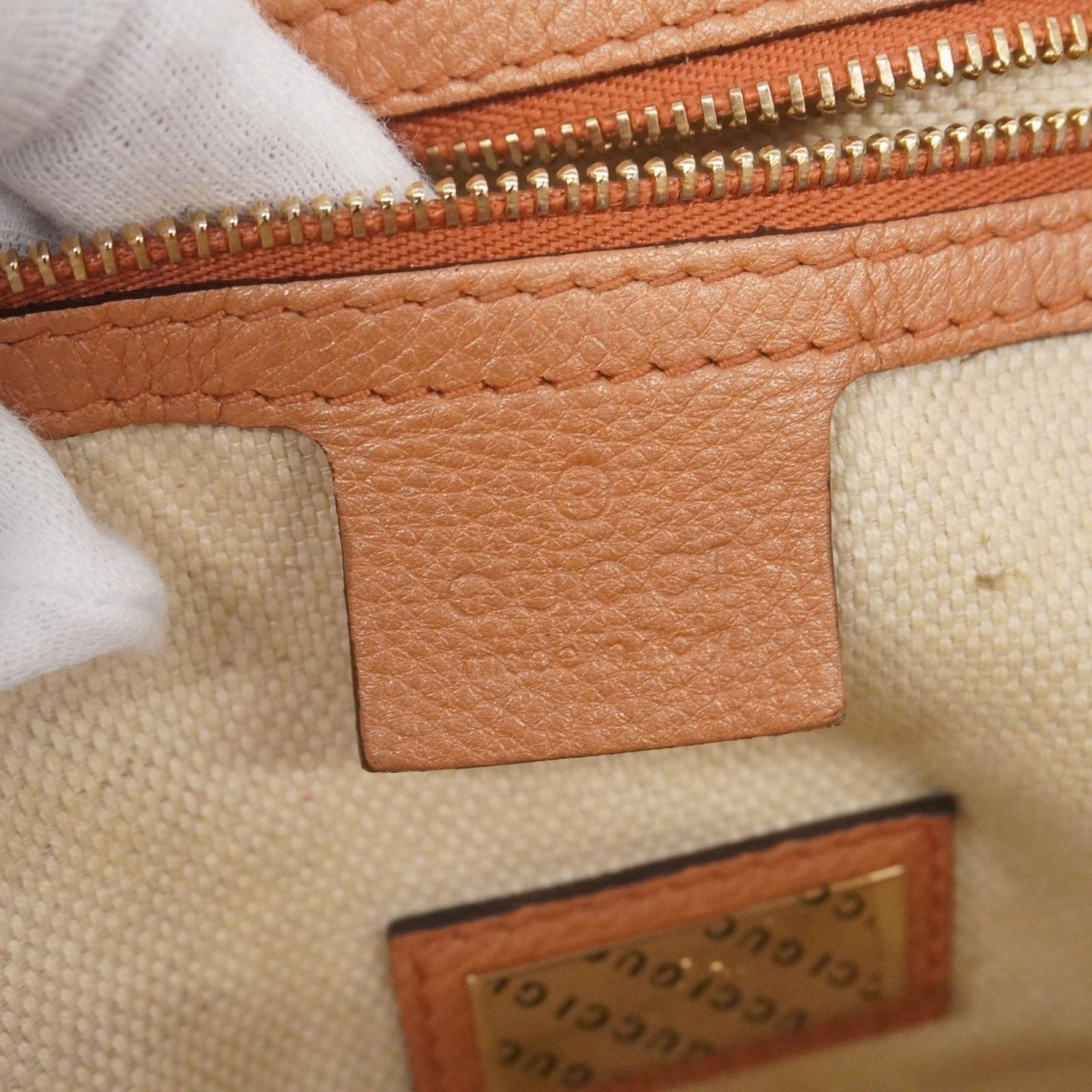 GUCCI グッチ オレンジ スエード トートバッグ GUCCI（グッチ